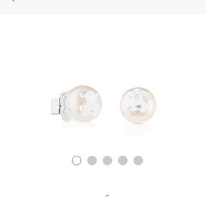 Tous pearl shell & silver earrings